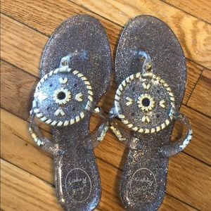 Jack Rogers Georgica Jelly Sandal in Glitter